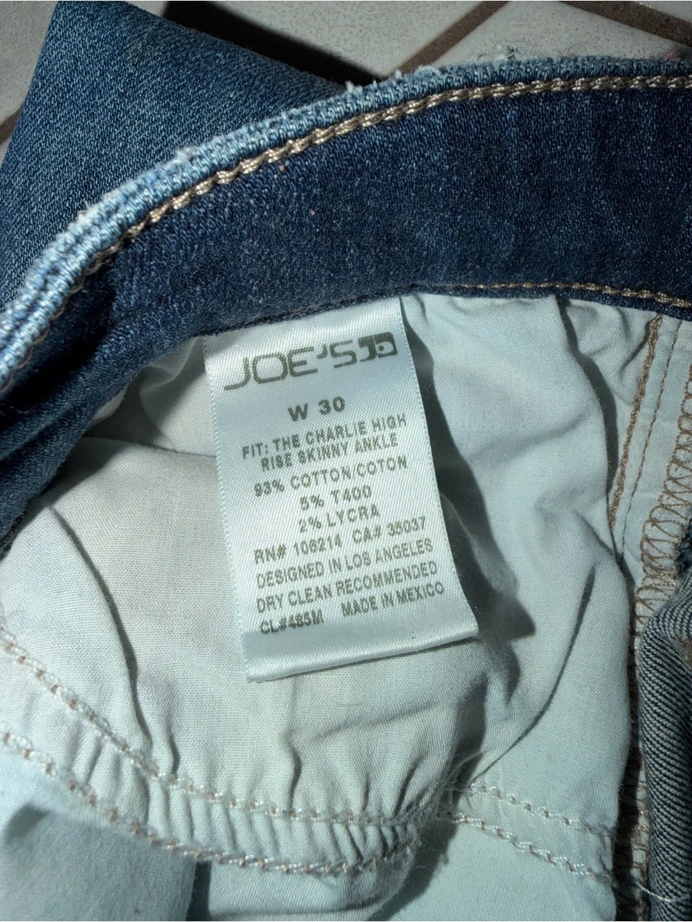 Joe's Jeans Women's Distressed Dark Blue Boyfriend Jeans